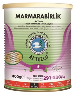 Marmarabirlik - Less Salted Black Olives S 400gr