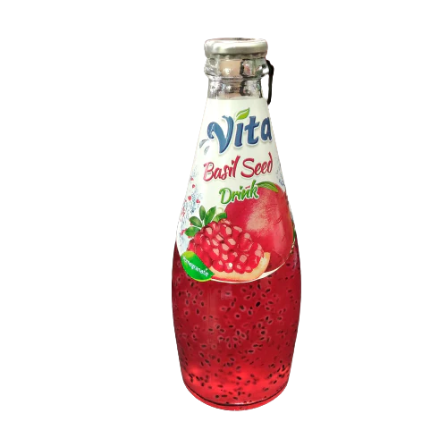 Vita Basil Seed Drink Pomegranate