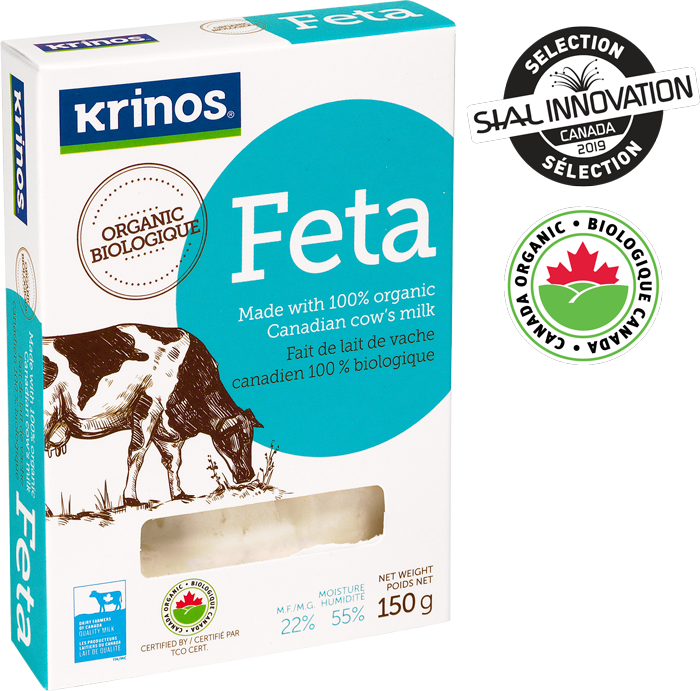 Krinos-feta Organic Canadian Cow's Milk 150gr