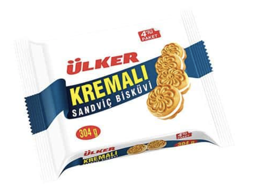 Cream Sandwich Biscuits 4 Pack 308 Gr