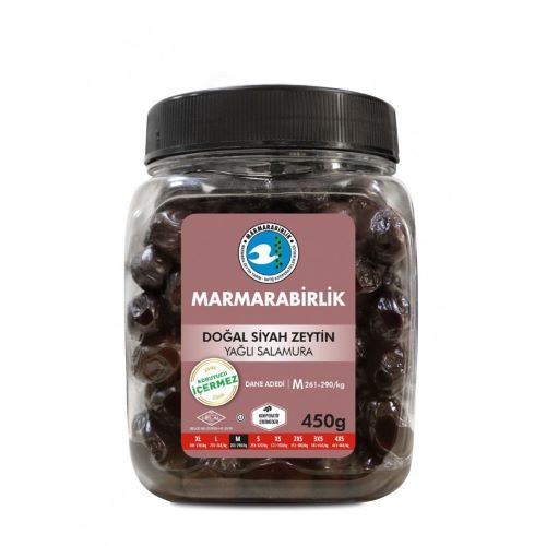 Oil Cured Black Olives M 450gr