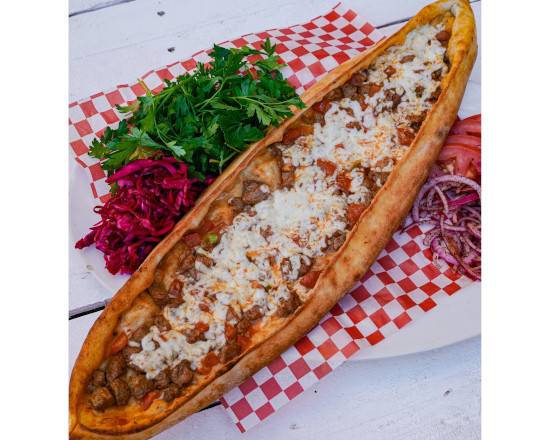 Lamb Diced Meat& Mozzarella Pide