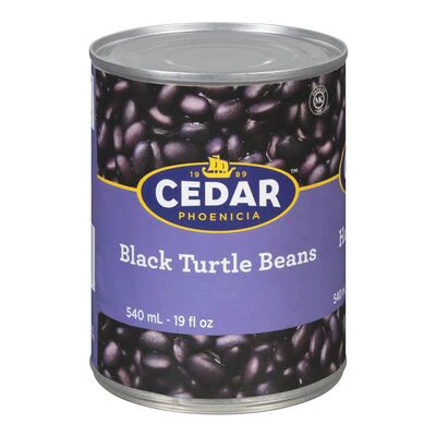 Cedar Black Turtle Beans 540ml
