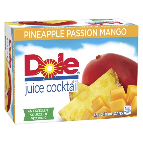 Dole Pineapple Mango Passion Cocktail 340mlx12pcs