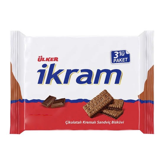 Ulker Ikram Sandwich Biscuits With Chocolate Cream 3x84 G / Ülker İkram Çikolatalı Kremalı Sandwich