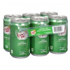 Canada Dry Ginger Ale Soda 222mlx6pcs