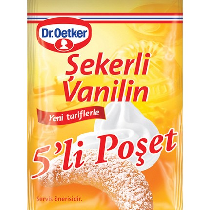 Dr.oetker Vanilla Powder 5 Packs / Dr.oetker Vanilin 5'li Poşet