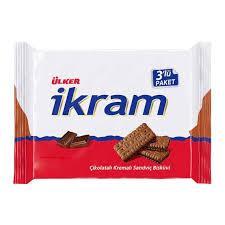 Ikram Cacao Cream Sandwich Biscuits 3 Pack 84 Gr