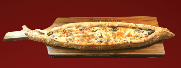 Ground Beef & Cheese Pide