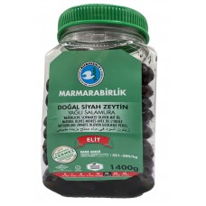 Marmarabirlik Elit Doğal Siyah Zeytin 2xs 1400g