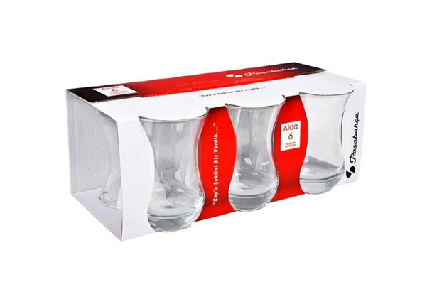 Pasabahce Aida Tea Glasses 5 1/4oz 160cc (pack Of 6)