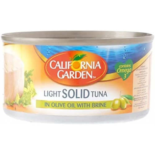California Garden Light Solid Tuna In Olive Oil 185gr