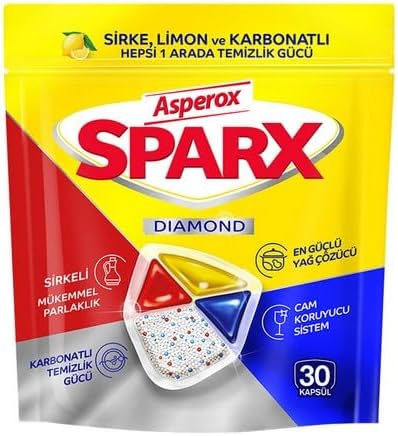 Asperox Diamond Bulaşık Makinesi Kapsül 30 Pcs