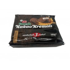 Eti Burçak Kakao Kremalı Bisküvi 3 Paket 246g