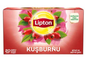 Lipton Rosehip Tea 20 Tea Bags / Lipton Kuşburnu Çayı 20 Poşet Çay