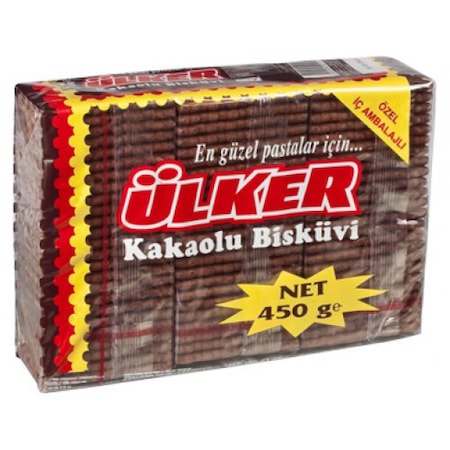 Ulker Tea Biscuits With Cacao 450 G / Ülker Petibör Kakaolu Bisküvi 450 G