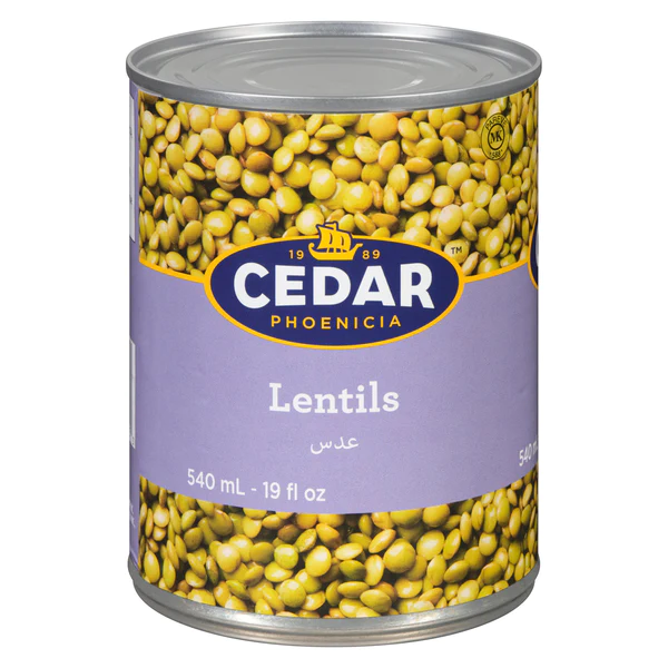Cedar Lentils 540ml