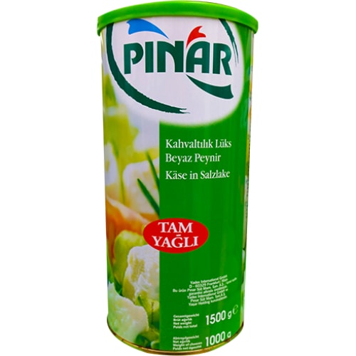 Pinar White Cheese In Brine 1000 G / Pınar Tam Yağlı Lüks Beyaz Peynir 1000 G