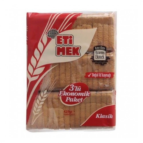 Eti Etimek Klasik Kızarmış Ekmek 3'lü Paket 429g
