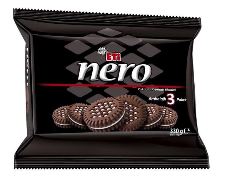 Nero Milk Cream Sandwich Chocolate Biscuits 3 Pack 330 Gr