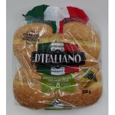 D'italiano Brizzolio Extra Soft Trés Moelleux 8 Hamburger Buns