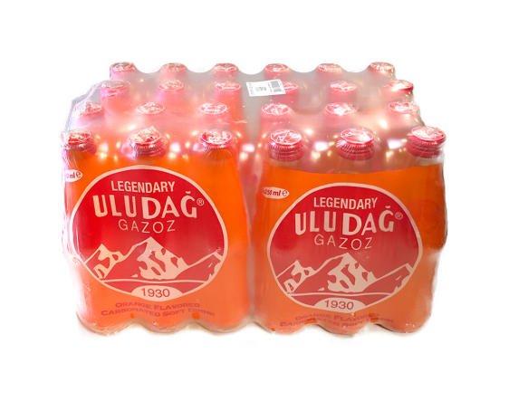 Uludag Orange Flavored Carbonated Beverage 250 Ml X24