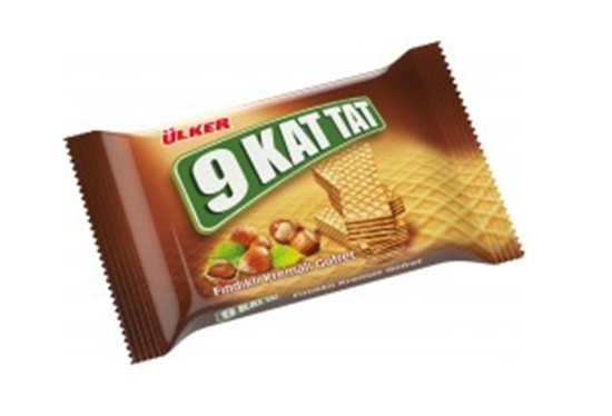 Ulker 9 Kat Findikli Gofret / Wafers With Hazelnut Cream - 40 Gr