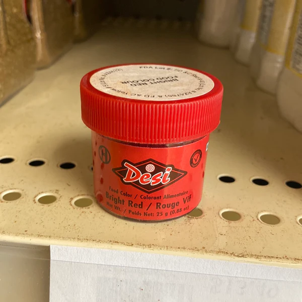 Desi Food Color Red 25g