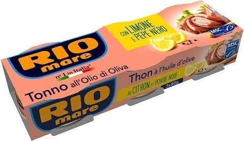 Rio Mare - Light Tuna With Lemon And Black Pepper 3x80gr