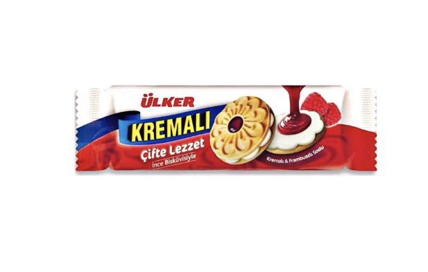 Raspberry And Cream Sandwich Biscuits 165 Gr