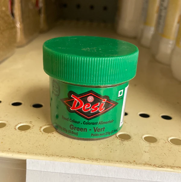 Desi Food Coloring Green