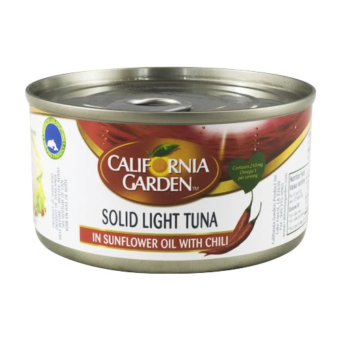 Solid Light Tuna In Sunflower Oil With Chili 185g