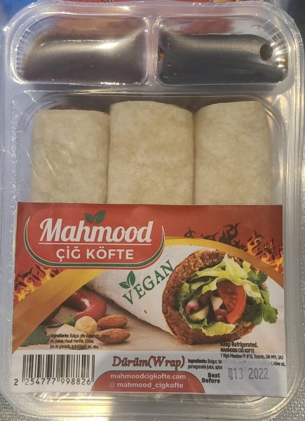 Mahmood Çiğ Köfte Dürüm Vegan 400 G / Mahmood Cig Kofte Wrap Vegan 400 G