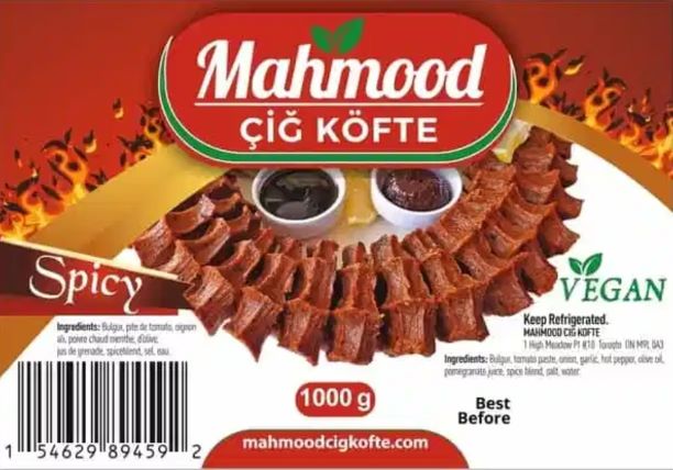 Mahmood Hot Cig Kofte 1 Kg / Mahmood Acılı Çiğköfte 1 Kg