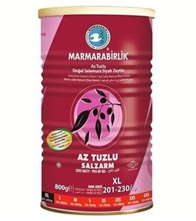 Less Salted Black Olive L 800 Gr