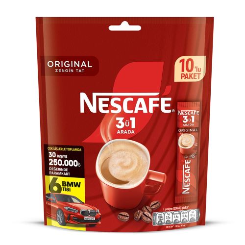 Nescafé 3ü1 10 Lu Paket 175g