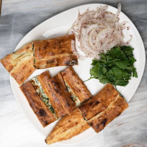 Spinach And Cheese Pide