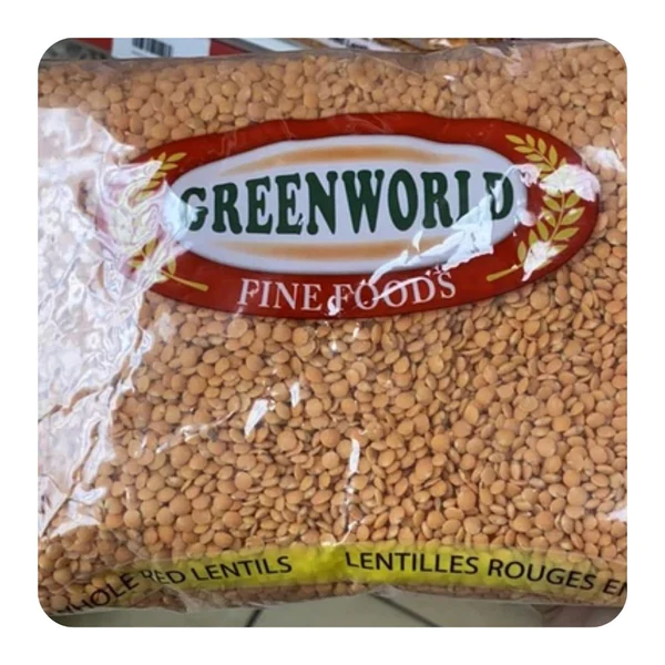 Greenworld Whole Red Lentils 2lb