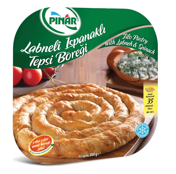 Pinar Ispanak Tepsi Borek Ispanak - Peynirli 800 Gr