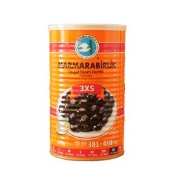 Marmarabirlik Salted Natural Black Olive 3xs 800 G / Marmarabirlik Salamura Doğal Siyah Zeytin 3xs 8