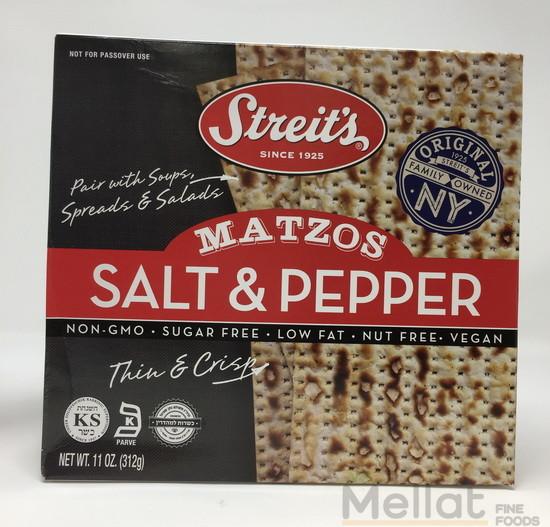 Streit Matzos Salt & Pepper