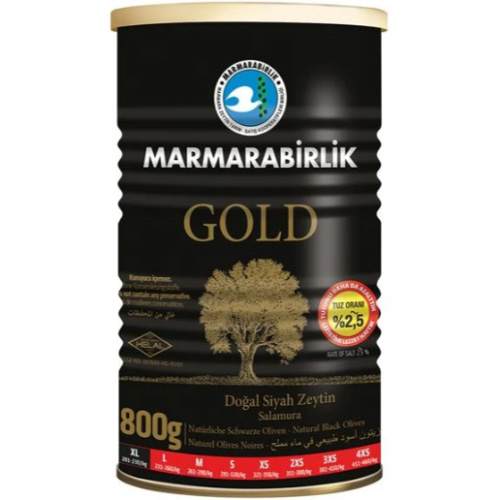 Xl Natural Black Olives 800gr