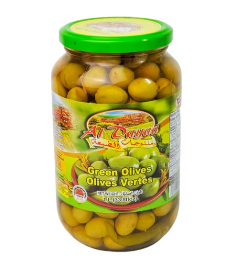 Al Dayaa Green Olives 1 L