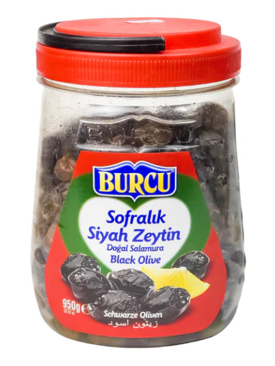 Burcu Sofralik Siyah Zeytin 950 Gr