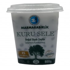 Marmarabirlik Kuru Sele Doğal Siyah Zeytin Xs 800g