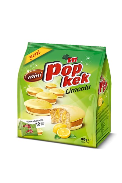 Eti Mini Popkek With Lemon 10x18 G / Eti Mini Limonlu Popkek 10x18 G