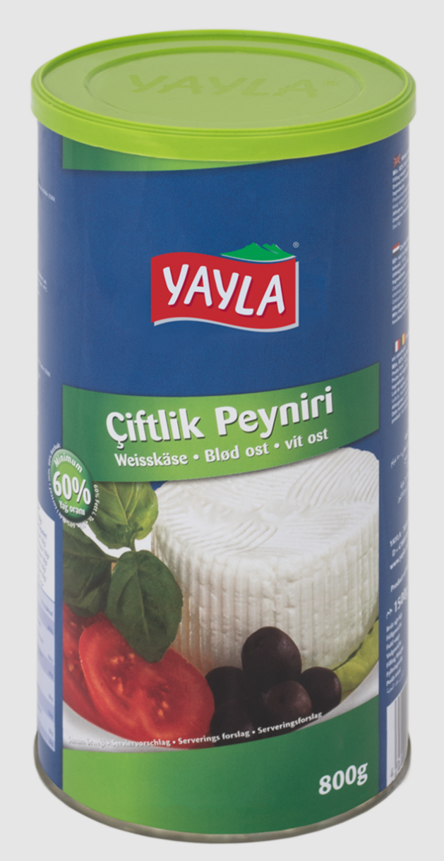 Yayla %60 Yağlı Çiftlik Peyniri 800 Gr
