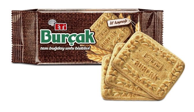 Eti Burcak Whole Wheat Biscuits 131 G / Eti Burçak Tam Buğday Unlu Bisküvi 131 G