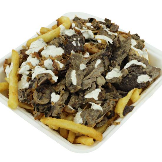 Special Turkish Beef Doner And Fries Plate