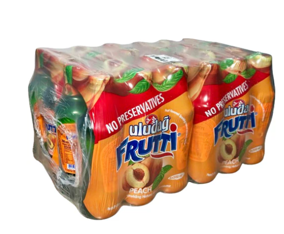 Uludag Frutti Peach Flavored Sparkling Mineral Water 24x200 Ml / Uludağ Frutti Şeftalili Maden Suyu